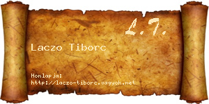 Laczo Tiborc névjegykártya